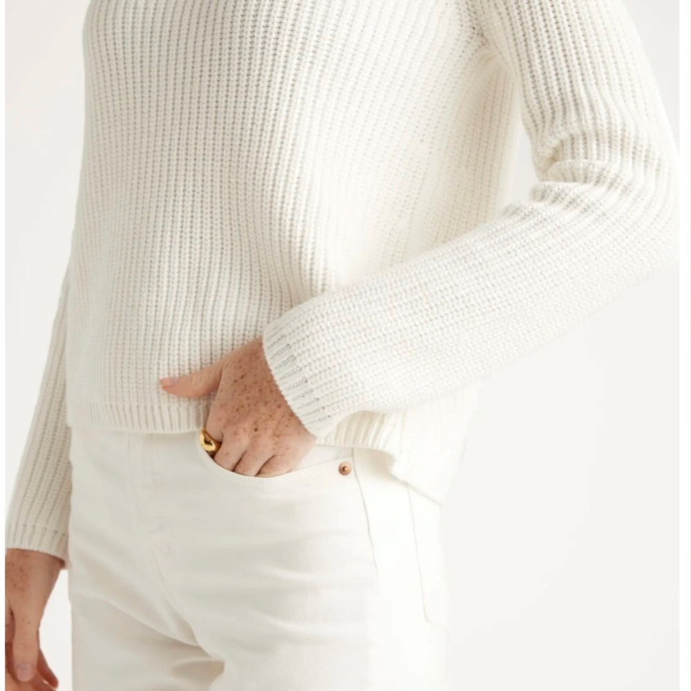 White fisherman sweater - New w/out tags